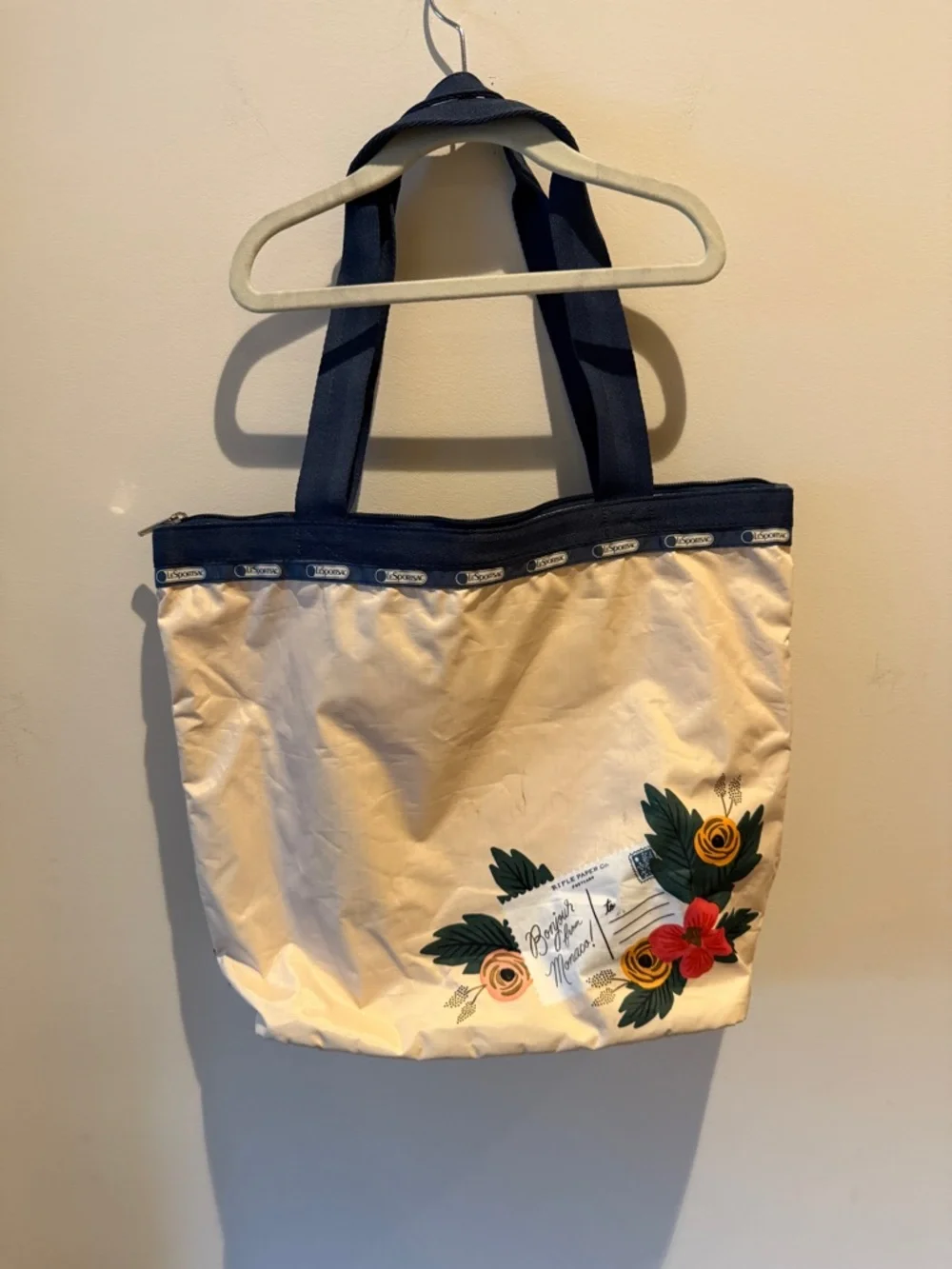 LeSportSac X Rifle Paper Co Monaco Hailey Tote Bag O/S - Picture 5 of 7